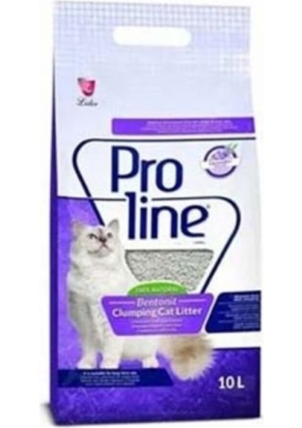 Pro Line Lavanta Kokulu Topaklanan Bentonit Kedi Kumu 10 Lt