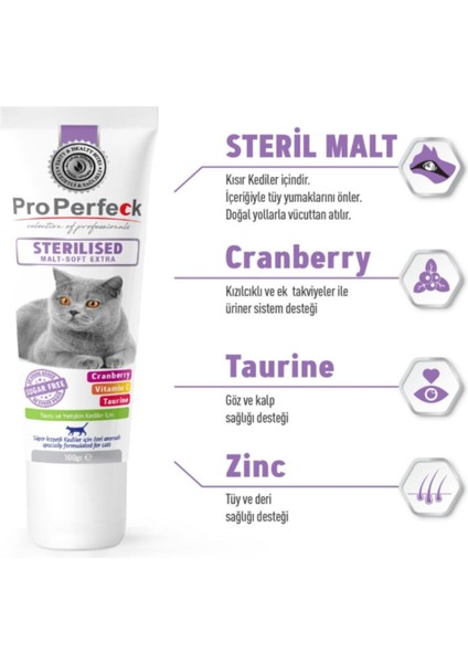 Sterilised Malt-Soft Extra Paste 100 gr (Kısırlaştırılmış Kedilere Özel Malt )