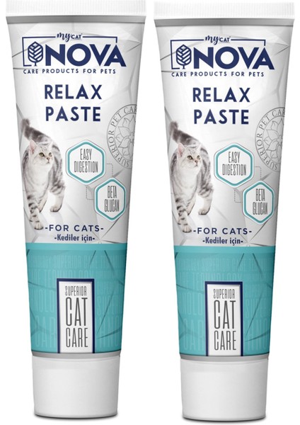 Relax Kediler Için Sindirim Destekleyici Paste 100GR 2'li