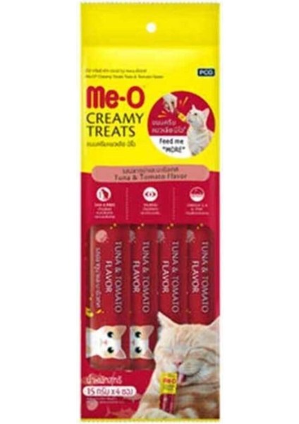Me-O Delite Me-O Creamytreats Ton Balığı Domatesli Jel Mama 15GR x 4 Adet