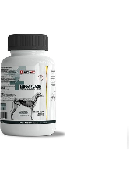 Supra Vet Köpekler Için Eklem ve Kas Geliştirici Likit Megaflash +Xxl 500 ml (Special Complex Liquid modelleri