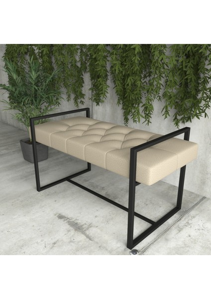 Antre Bench, Puf, Metal Ayaklı Puf,