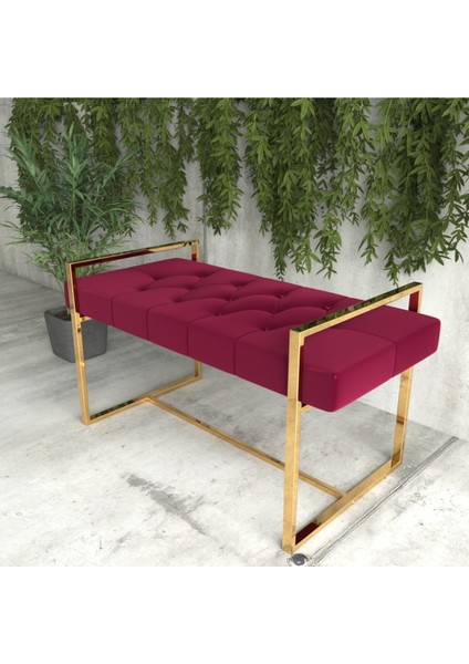 Antre Bench, Puf, Metal Ayaklı Puf,