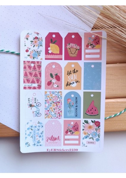 EyER Shoping Çıkartma Etiket Sticker Bant Bullet Journal Için Uygundur.