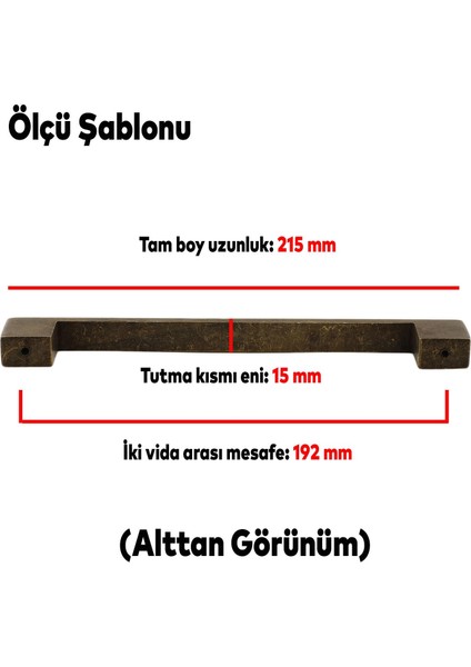 Çekmece Dolap Kapak Kulpu Kulbu 192 mm Antik Sarı Metal Kulp modelleri