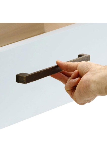 Çekmece Dolap Kapak Kulpu Kulbu 192 mm Antik Sarı Metal Kulp fırsatları