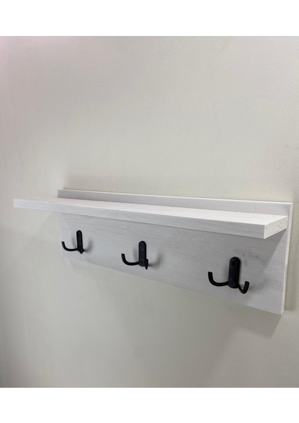 Doğal Ahşap Vestiyer, Dekoratif 3 Askılı Portmanto Ahşap Askılık fırsatları