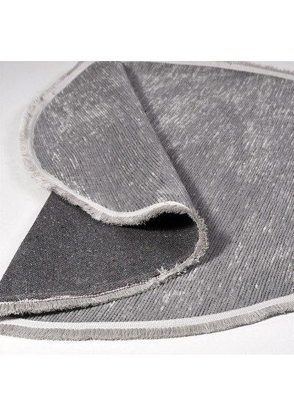 Crea Decolux Azade 8205 Gri Daire Özel Kaymaz Tabanlı Pamuk Dokuma Kilim fiyatları