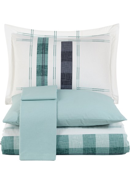 Suelita Yeşil Tek Kişilik %100 Pamuk Poplin Studio Nevresim Takımı fırsatları