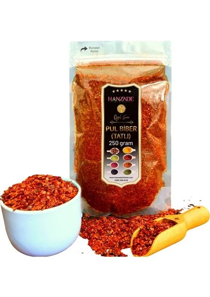 Hanzade Bitkisel Tatlı Pul Biber 250 gr