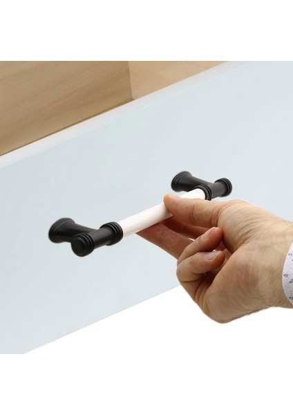 Lüks Porselen Mobilya Çekmece Dolap Kapak Kulpu Kulbu 160 mm Beyaz Mat Siyah modelleri