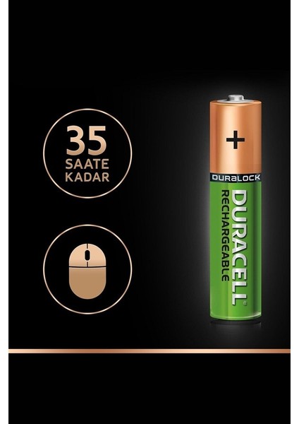 750 Ma Şarjlı Aaa Ince Pil 2 Li Kart