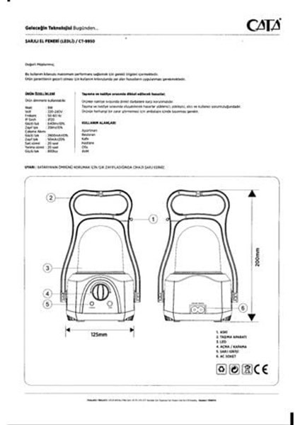 CT-9950 Abant Gemici Feneri Dimmerli