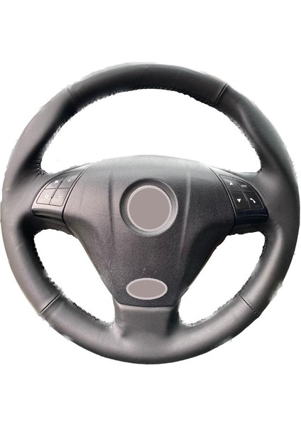 Fiat Linea-Punto-Doblo-Fiorino Tuşlu Paket Bentley Düz Desen Siyah Dikiş Direksiyon Kılıfı