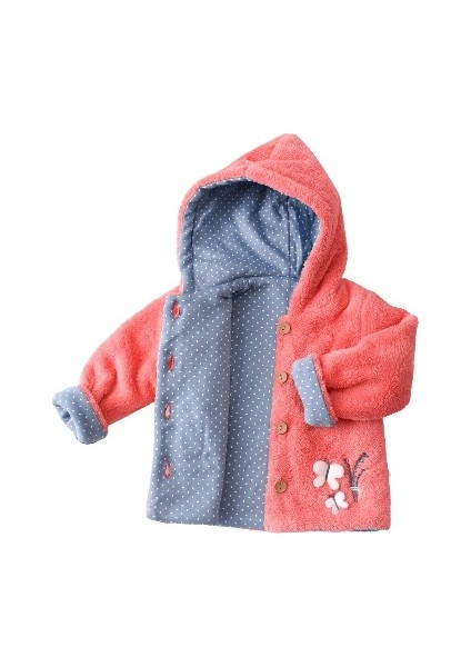 Bibaby Biorganic Wild Flowers Welsoft Hırka 61453 Coral