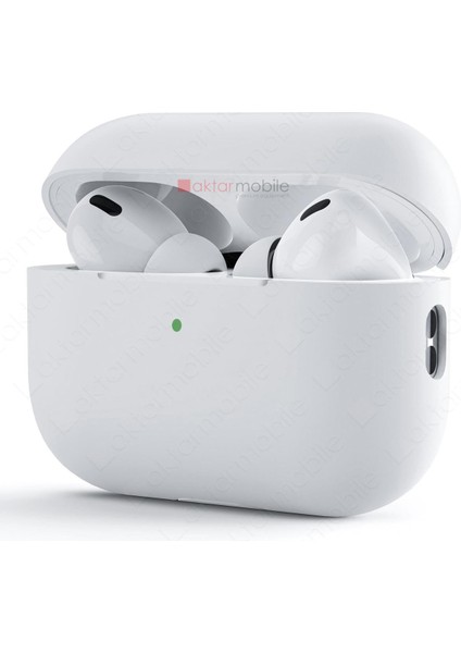 Airpods Pro 2. Nesil Tam Uyumlu Kılıf Hoparlör ve Mikrofon Delikli Silikon Kapak Yumuşak Dokulu