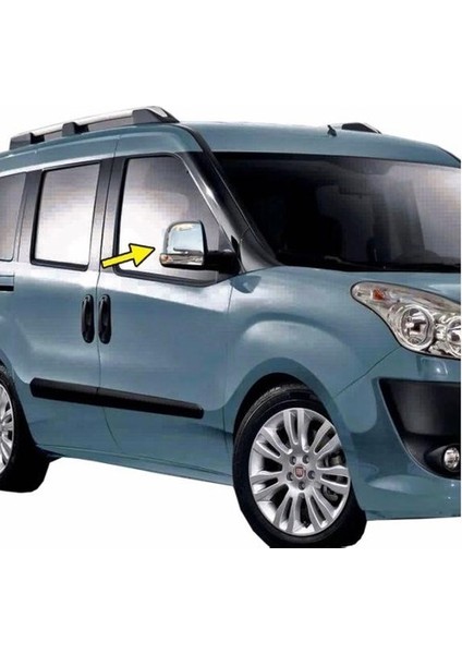 Fiat Doblo 2010 ve Üzeri Ayna Kapağı 2 Parça Abs Krom