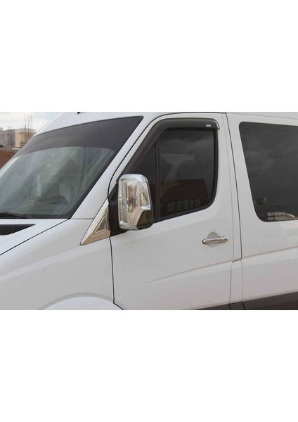 Vw Crafter 2006 - 2017 Van Ayna Kapağı 2 Parça Paslanmaz Çelik