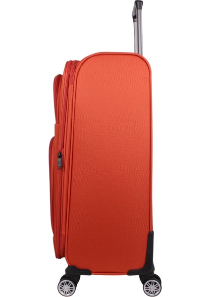 Ultra Lıght Körüklü Kumaş Büyük Boy Valiz Kiremit modelleri