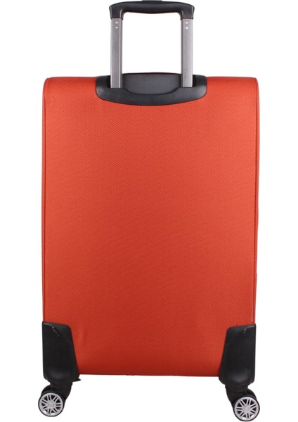 Ultra Lıght Körüklü Kumaş Büyük Boy Valiz Kiremit fırsatları