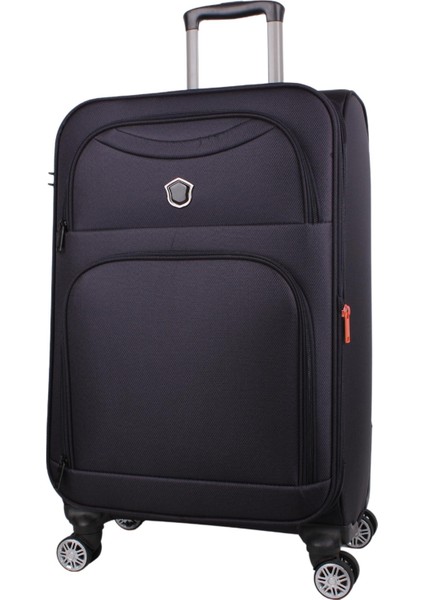 Ultra Lıght Körüklü Kumaş Büyük Boy Valiz Lacivert