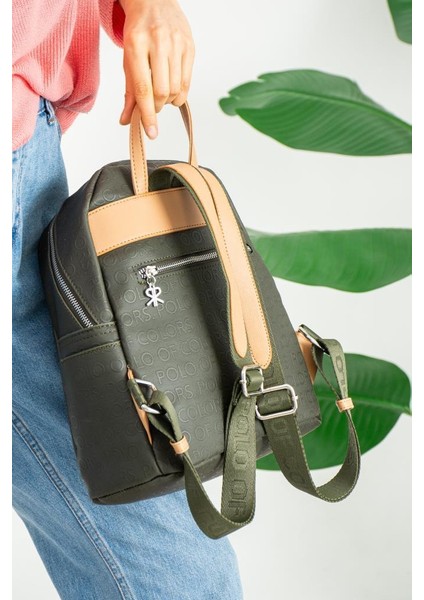 Impolo Vanessa Haki Yeşil Kamel Kadın Sırt Çantası 25X30 Ebatında fiyatları