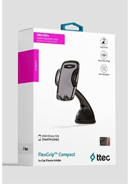 T.tec 2TT08 Flexgrip Compact Araç Içi Telefon Tutucu