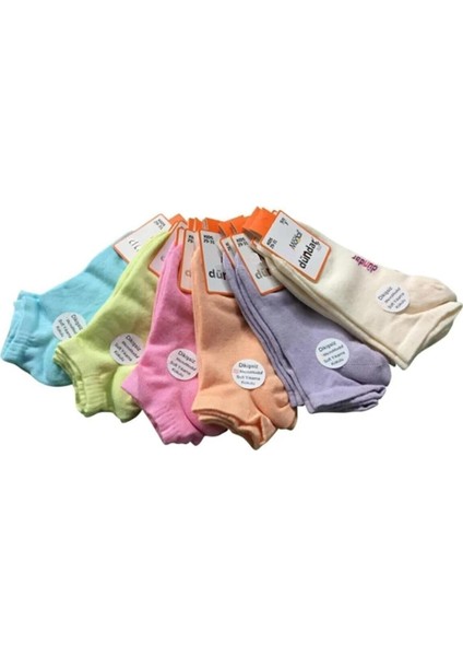 Kız Çocuk Modal Patik Dikişsiz Pastel Renk Çorap 8047- 12 Adet fiyatları