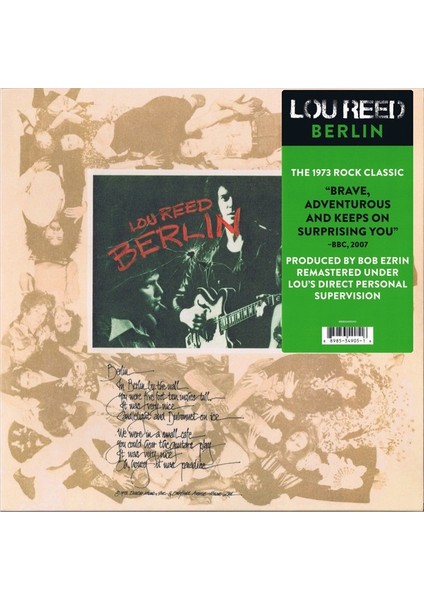 Lou Reed Berlin (Remastered) - Plak