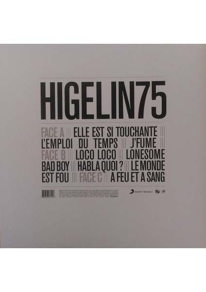 Jacques Higelin Higelin 75 - Plak
