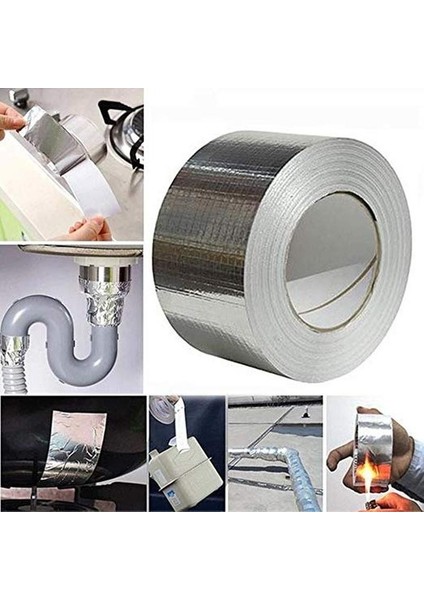 Soba Mangal Yapışkanlı Yanmaz Alüminyum Folyo Bant 10 Metre fırsatları