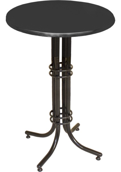 Bistro Masa (Buket Werzalit Yuvarlak Q60) - Siyah