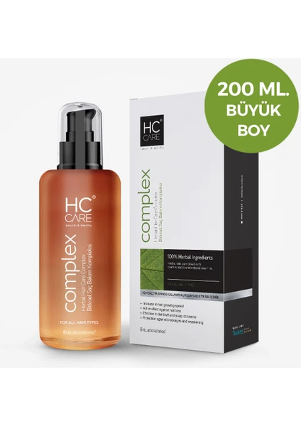 HC Care Complex Bitkisel Saç Bakım Kompleksi Büyük Boy - 200 ml