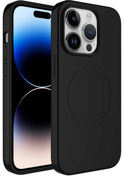 Apple iPhone 12 Pro Kılıf Magsafe Wireless Şarj Özellikli Pastel Renk Silikon Plas Kapak