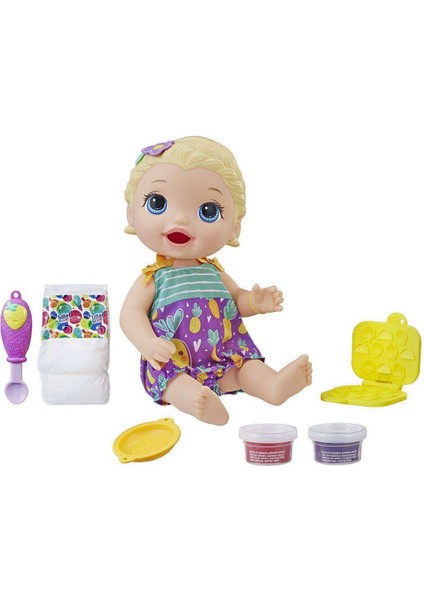 E5841 Baby Alive Lily ile Mama Eğlencesi - Sarışın / +3 Yaş