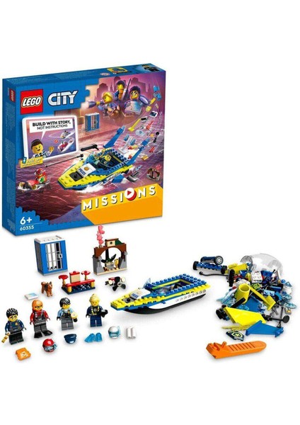 Byr 60355 LEGO City - Su Polisi Dedektif Görevleri, 278 Parça, +6 Yaş