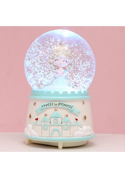 Tatlı Prenses Dönen Işıklı Müzikli Püskürtmeli Büyük Boy Kar Küresi fiyatları