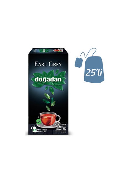 Earl Grey Bardak Poşet Çay 25'li 50 G