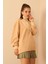 Atlas Kumaş Fermuarlı Yaka Kadın Sweatshirt 3