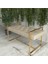 Antre Bench Puf Metal Ayaklı Puf 1