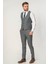 Caldas Da Rainha TY176 Slim Fit Yelekli 6 Drop Likralı Takım Elbise Desenli 5