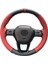 Honda Civic 2022 Araca Özel Tam Uyumlu Spor Kırmızı Kombinli Kırmızı Yüzüklü Dikişli Direksiyon Kılıfı 1