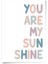 You Are My Sunsine Sen Benim Gün Işığımsın Afiş Poster - 50 x 70 cm Boy Afiş 2