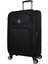 Ultra Lıght Körüklü Kumaş Kabin Boy Valiz Siyah 1