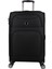 Ultra Lıght Körüklü Kumaş Kabin Boy Valiz Siyah 5