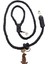 Köpek gezdirme tasması Büyük ve orta ırk kalın kancalı siyah örme halat:12mm uzunluk:120cm Tasma: ayarlamalı dog leash TB6-1 2