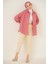 103901 Oversize Basic Tesettür Gömlek - Gül Kurusu 1
