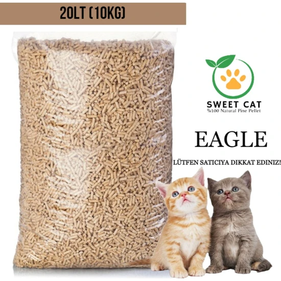 Sweet Cat Kedi Kumu %100 Doğal Çam Pelet 20LT (10KG)