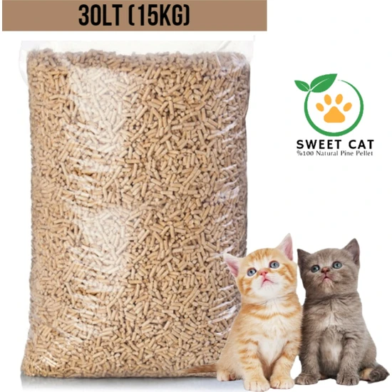 Sweet Cat Kedi Kumu %100 Doğal Çam Pelet 30LT (15KG)