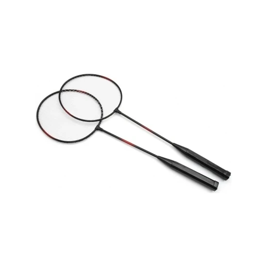 Paoss Badminton Raketi 2'li Yıldız Siyah Badminton Raket Çantalı